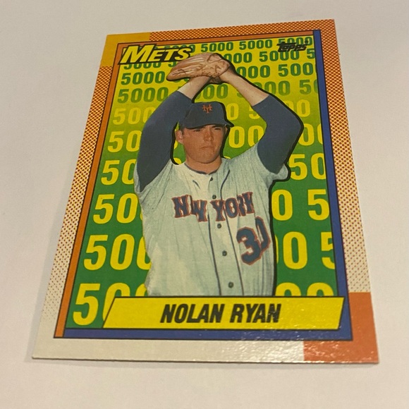 Nolan Ryan 1990 Topps Baseball Card #2 *The Mets Years ( 1965-1970)* Vintage - Picture 3 of 3
